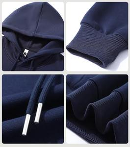 Sudadera con capucha de gran tamaño unisex Sudadera de algodón 100% con capucha con cordón y bolsillo de canguro Color sólido - Product Image 3