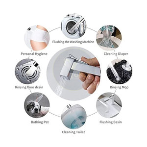 Robinet de douche WC dissimulé à haute pression, résistant à la rouille et en matériau durable, eau chaude et froide - Product Image 3
