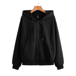Sudaderas con Capucha para Mujer, Largas, Estampadas, Lavadas al Ácido, Bordadas, Estilo Urbano, 100% Algodón, para Invierno - Product Image 1