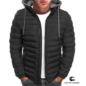 OEM personalizado de moda con capucha cálida chaqueta puffer moda recortada ligera para hombre Premium 2025 nueva demanda de ropa de invierno - Product Image 5