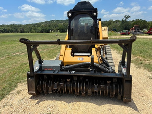 Chargeuse compacte sur chenilles Cat 299D3 XE 110HP d'occasion en bon état, chargeuse sur chenilles à déplacement latéral à haut débit, équipement de construction avec broyeur forestier - Product Image 6