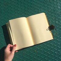 Carnet de notes artisanal en cuir véritable, style gothique Halloween, design squelette vintage, pour notes sur les ombres, la sorcellerie et les sorts