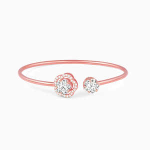 Pulsera de Oro Rosa con Diamantes y Perlas Diseñada para Expresiones de Estilo Espiritual y Elegante - Product Image 4
