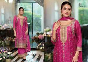 Dernière tenue de créateur à feuilles persistantes Beautiful Occasional Wear Hevey Chinon Salwar Suit & Dupatta Work Work Woman Fashion - Product Image 5