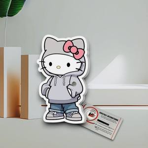 Herramientas de Extensión de Pestañas Magnéticas de Acrílico Personalizables con Diseño de Hello Kitty, Lazo Rosa, Flores, Círculos y Corazones - Product Image 1