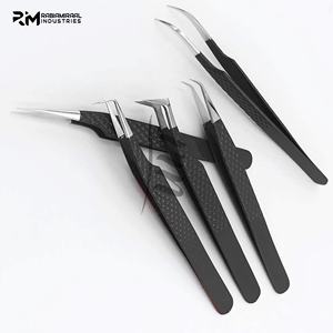 ชุดแหนบต่อขนตาสำหรับต่อขนตา RMI Super September ปลายเงินเคลือบสีดำ - Product Image 5