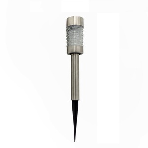 Luci da giardino a LED solari da 31cm sensore impermeabile in metallo/vetro per illuminazione esterna-confezione da 2 - Product Image 1