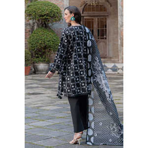 Traje de 3 Piezas para Mujer con Estampado y Cuello Bordado B-62011 - Product Image 2