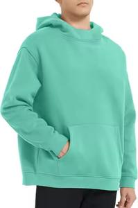 Sweat à capuche de qualité supérieure surdimensionné impression personnalisée polaire coton personnalisé poids lourd 500 GSM avec tissu pur doux et confort disponible - Product Image 4