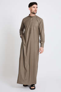 Túnica Bordada a Mano para Hombre al por Mayor, Túnica Informal de Poliéster para Hombre, Talla XXL, Mangas Cortas, Transpirable, Holgada, Largo hasta el Tobillo - Product Image 4