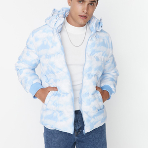 Chaqueta acolchada personalizada para exteriores para hombre con acolchado de tela alternativa aislante, chaqueta acolchada impermeable para hombre - Product Image 4