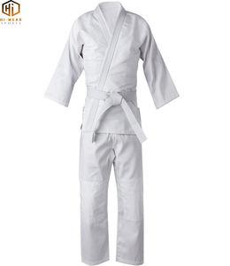 JUDO White Gi 100% Algodón Unisex Judogi Serigrafía Logotipo personalizado - Product Image 6