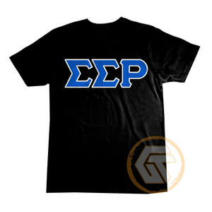 Camiseta de Sororidad Sigma Gamma Rho de GREEK TREASURES al por Mayor, 100% Algodón Jersey, Cuello Redondo, Bordada, Media Manga, de Secado Rápido - Product Image 3