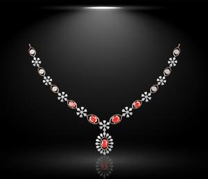 Miossanite Cristal Strass 18K Plaqué Or En Acier Inoxydable Cadeau De Fête De Mariage Ensemble Romantique Style Coréen Collier De Soirée - Product Image 2