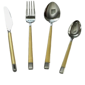 Ensemble de couverts en métal de style unique avec argent brillant poli avec poignée au design en relief Fabrication et fournisseur de taille personnalisée - Product Image 3