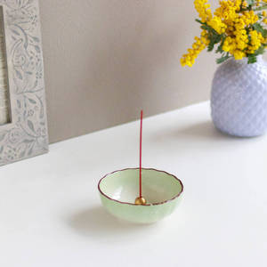 Porta Incienso de Loto Verde Pastel - Product Image 2