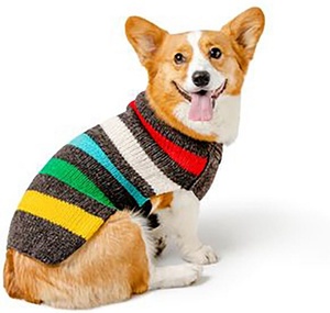 Sweat à capuche pour chien en coton 100% crocheté, doux et chaud, pour l'hiver, avec broderie et perles, design personnalisé. - Product Image 1