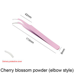 Pince à épiler professionnelle Kaamir Instruments en acier inoxydable pour extensions de cils, design anti-statique, antidérapant et antimagnétique, 10 mm - Product Image 2