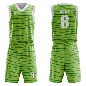 Conjunto de uniforme de baloncesto de dos piezas que absorbe la humedad, técnicas impresas para entrenamiento, uso diario, juegos al aire libre, eventos deportivos en interiores - Product Image 1