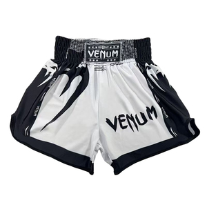 Vente en gros de nouveaux shorts de combat Sanda d'entraînement shorts de boxe MMA de sport de fitness avec logo avant vêtements d'arts martiaux - Product Image 5