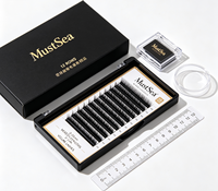 Ekstensi Bulu Mata D&M untuk Volume Cepat 0.07 Semi-Handmade 3D-10D Automatic Blooming Flower Lashes Self Fanning Lashes Russian