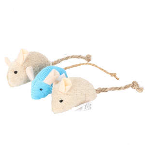 Jouet pour chat en peluche de coton écologique, motif souris de dessin animé, pour l'entraînement et le grattage, très populaire - Product Image 4
