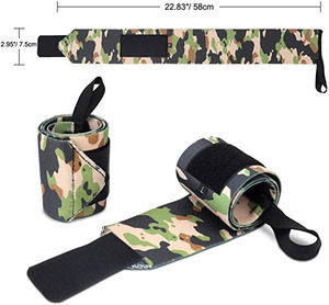 Muñequeras Deportivas Personalizadas de Alta Calidad, Antideslizantes, Profesionales, Soporte para Levantamiento de Pesas, Unisex, de Goma Natural y PVC - Product Image 1