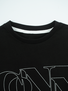 100% algodón orgánico peso pesado lujo gota hombro transpirable ecológico logotipo personalizado cuello redondo de talla grande camiseta de hombre - Product Image 2