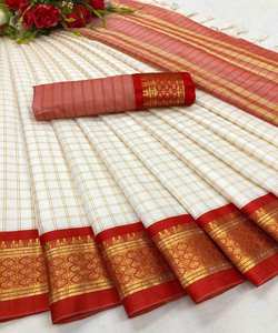 Vêtements de mariage, vêtements de fête, soie, sarat, designer indien, fabricant en gros, dentelle, bordure, sari avec chemisier - Product Image 3