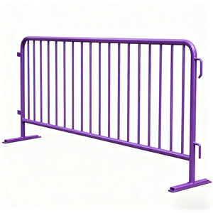 Panel de Barrera de Seguridad para Peatones de Acero, Barrera de Control de Multitudes Extraíble con Recubrimiento en Polvo, Barrera de Seguridad Vial para Tráfico - Product Image 5