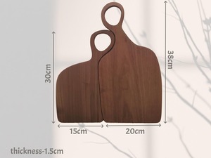 Tabla de Cortar de Madera Maciza Resistente para un Uso Duradero, Tabla de Cortar de Madera Apta para Cuchillos para Protección de Hojas Afiladas - Product Image 6