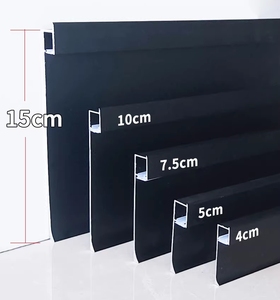 Battiscopa impermeabile in lega di alluminio con luce a LED che emette una linea di battiscopa da <span class=keywords><strong>cucina</strong></span> nera con striscia luminosa - Product Image 4