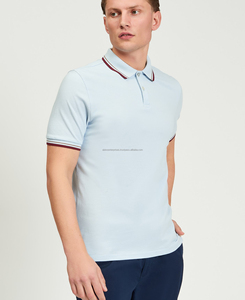 Camiseta de Hombre de Primera Calidad con Cuello Personalizado, Diseño Sólido, Cómoda, Transpirable, Etiqueta Tejida, 180g, Bordada, con Botones - Product Image 6
