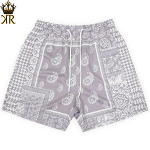 Summer New Trendy Boho Shorts Vintage Oversize Street Sports Shorts pour Femmes Hommes Casual Floral Hawaii Beach Short Pants Swim - Product Image 5