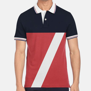 Polo moderne pour homme à manches courtes en tissu mélange de coton doux, coupe classique, décontracté, pour le sport et les loisirs en extérieur - Product Image 1