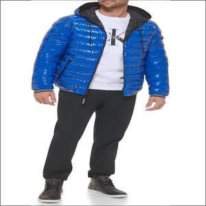 Chaqueta de invierno Softshell de talla grande personalizada Unisex, ropa exterior informal transpirable, chalecos a prueba de viento, chaleco acolchado Polar de lona - Product Image 2