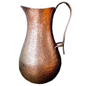 Jarra Vintage de Latón Puro con Acabado Martillado y Pulido para Hogar, Restaurante y Cocina de Hotel, Jarra Metálica para Agua - Product Image 3