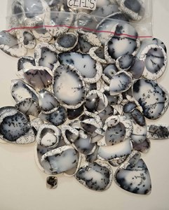 Top India Direct Sale Natural Dendrite Opal Quartz Gemstone Cabochon Loose High Quality Jewelry Making Customizable Size Shape - Product Image 3