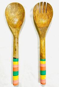 Cuchara de Madera y Resina de Diseño Lujoso, Alta Calidad, Estilos Modernos, Mango Largo, para Uso en la Cocina del Hogar, Hecha a Mano - Product Image 4