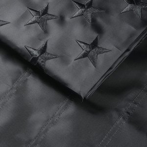 ธงชาติอเมริกันสีดำทั้งหมด ขนาด 3x5 ฟุต ผลิตในสหรัฐอเมริกา ดาวปักอย่างดี แถบผ้าเย็บสองชั้น พร้อมห่วงทองเหลือง 2 จุด คุณภาพหนา - Product Image 4