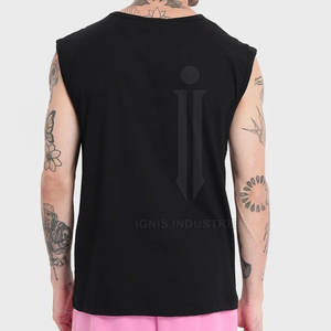 Último diseño, precio al por mayor, camiseta sin mangas para hombres hecha en el mejor material, camisetas sin mangas personalizadas para hombres - Product Image 2