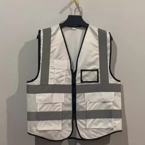 Chaleco reflectante de seguridad de alta visibilidad con logotipo personalizado, uniforme de taller multibolsillo con tiras reflectantes, chalecos de trabajo al aire libre - Product Image 5