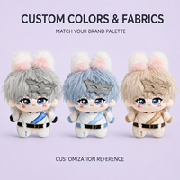 Peluche Mascotte Personnalisée en Gros 10cm OEM ODM Cadeau de Marque Personnalisé avec Logo Emballage Personnalisé MOQ 40 Jouets en Peluche