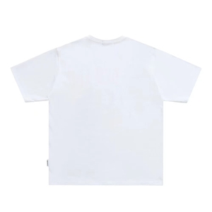 Camiseta de verano Unisex OEM 100% algodón personalizado tendencia abstracta estampado manga corta cuello redondo de gran tamaño de alta calidad de punto sólido - Product Image 4