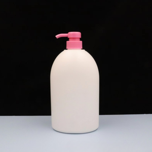 Fournisseur de flacons pompe en plastique HDPE personnalisés de 1000 ml pour shampooing, gel douche, lotion, emballage cosmétique - Product Image 1