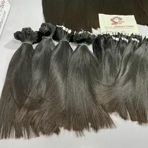 100% Vietnamese virgin hair, best quality cuticle aligned natural color bone straight hair bundle, products for hair salons