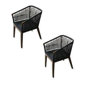 Vente en gros de chaises modernes en rotin pour l'extérieur avec dossier accoudoir pour le restaurant et le patio de l'hôtel Produit en costume - Product Image 2