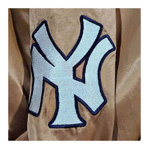 Chaqueta Varsity de Satén para Hombre, Estilo Bomber, Forro Acolchado, Botones a Presión, Ropa de Calle, Prenda Exterior de Invierno - Product Image 5