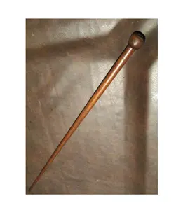 Poignée de bâton de marche en bois massif avec canne de marche marron canne de marche faite à la main pour hommes et femmes