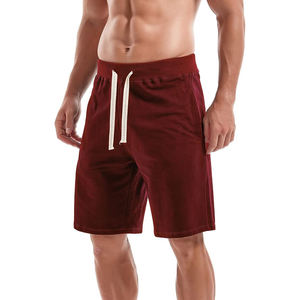 Shorts en molleton pour hommes, tissu en coton doux, coupe décontractée, taille élastique, confort décontracté pour l'été - Product Image 1